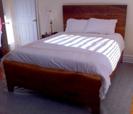 Custom Made Solid Walnut Queen-Sized Bed