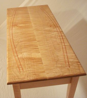 Custom Made Tiger Stripe Maple Sofa Table