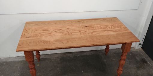 Custom Made Stained White Oak Farm Tables