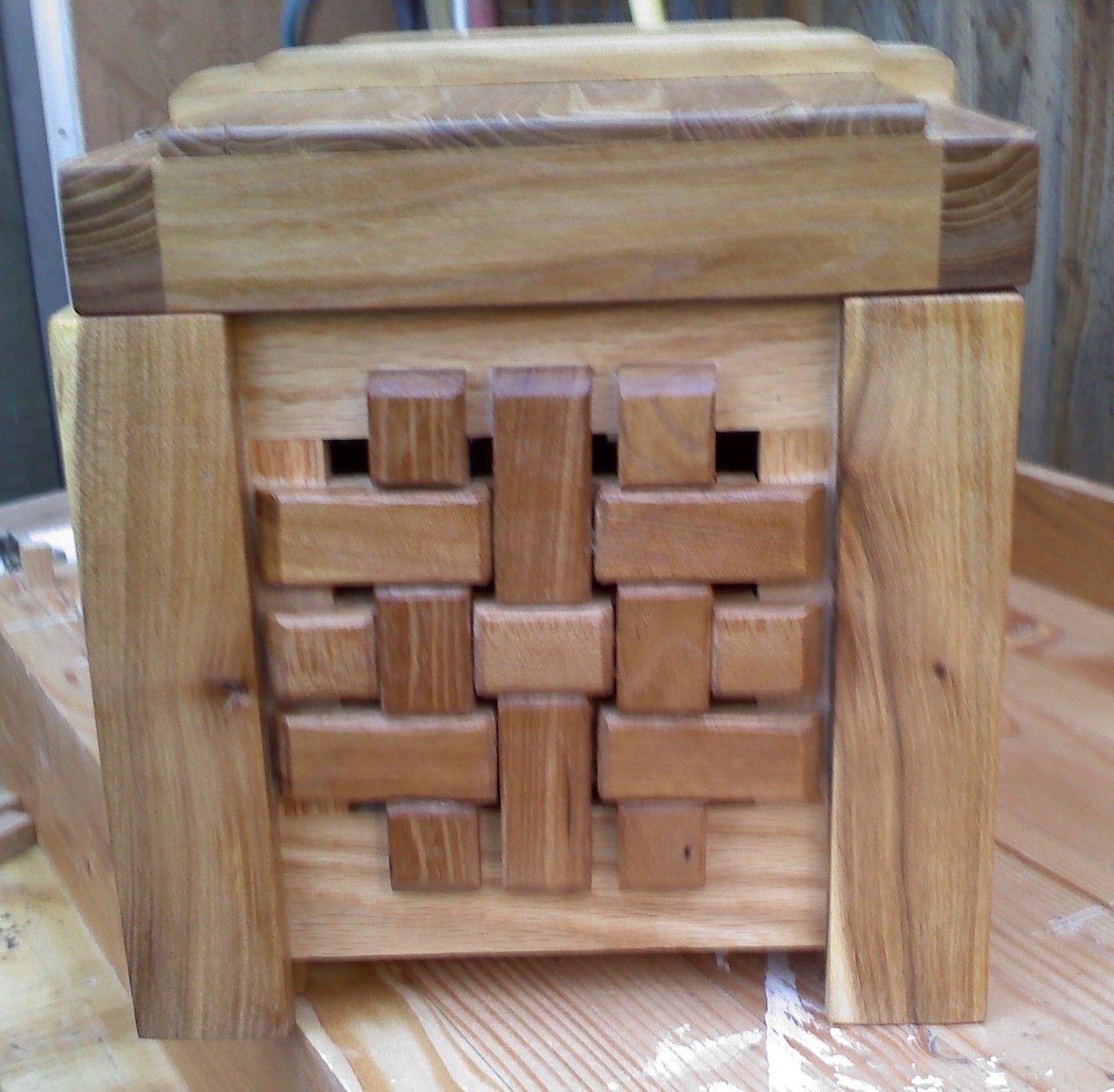 Custom Made Woven Wood Box by Against The Grain Custom Woodwork