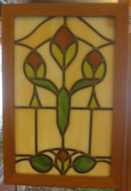 Custom Made Art Nouveau Stained Glass