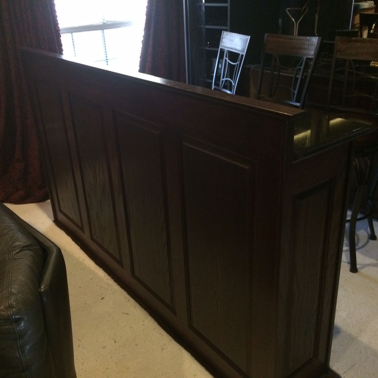 Custom Made Media Room Bar by Tom's Handcrafted Furniture