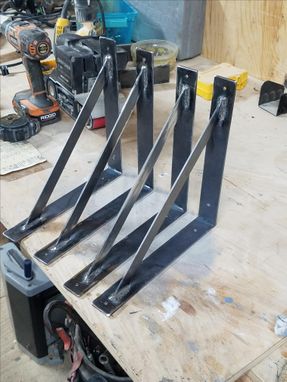 Custom Made Steel Shelf Brackets