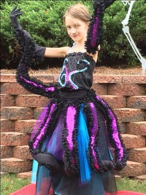 Custom Made Ursula Children's Halloween Costume