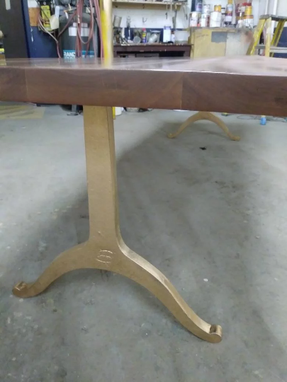 Custom Made Walnut Dining Table, Live Edges, 10 Feet Long, 36 Inches Wide