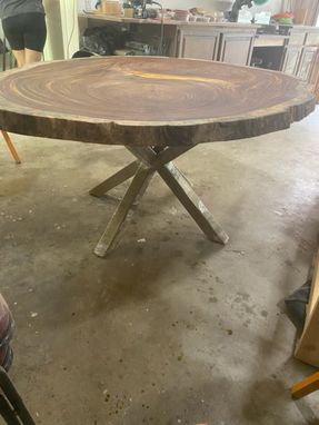 Custom Made Parota Dining Table (72"L X 58"W)