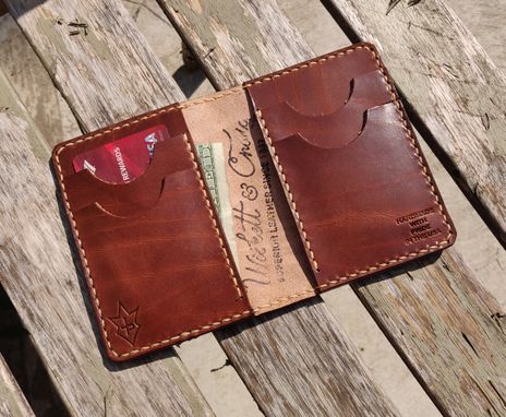 Custom Made Handmade Leather Wallet Raeda Wickett & Craig Brown We The People Usa