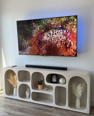 Custom Made Modern Media Or Accent Shelf