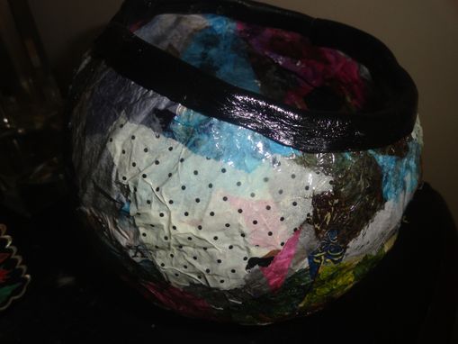 Custom Made Paper Mache Bowl