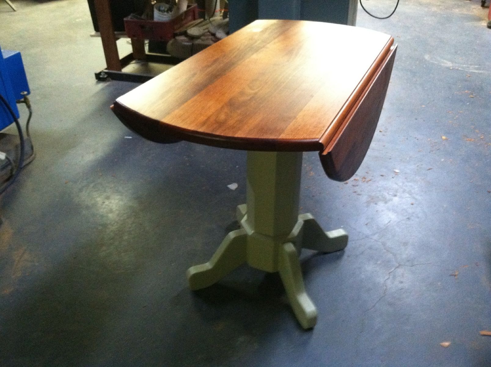 Handmade Round Drop Leaf Table by Strafford Fine Furniture