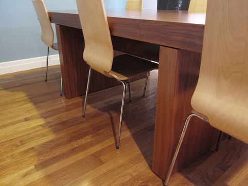 Custom Made Furnishings : Modern Walnut Dining Table