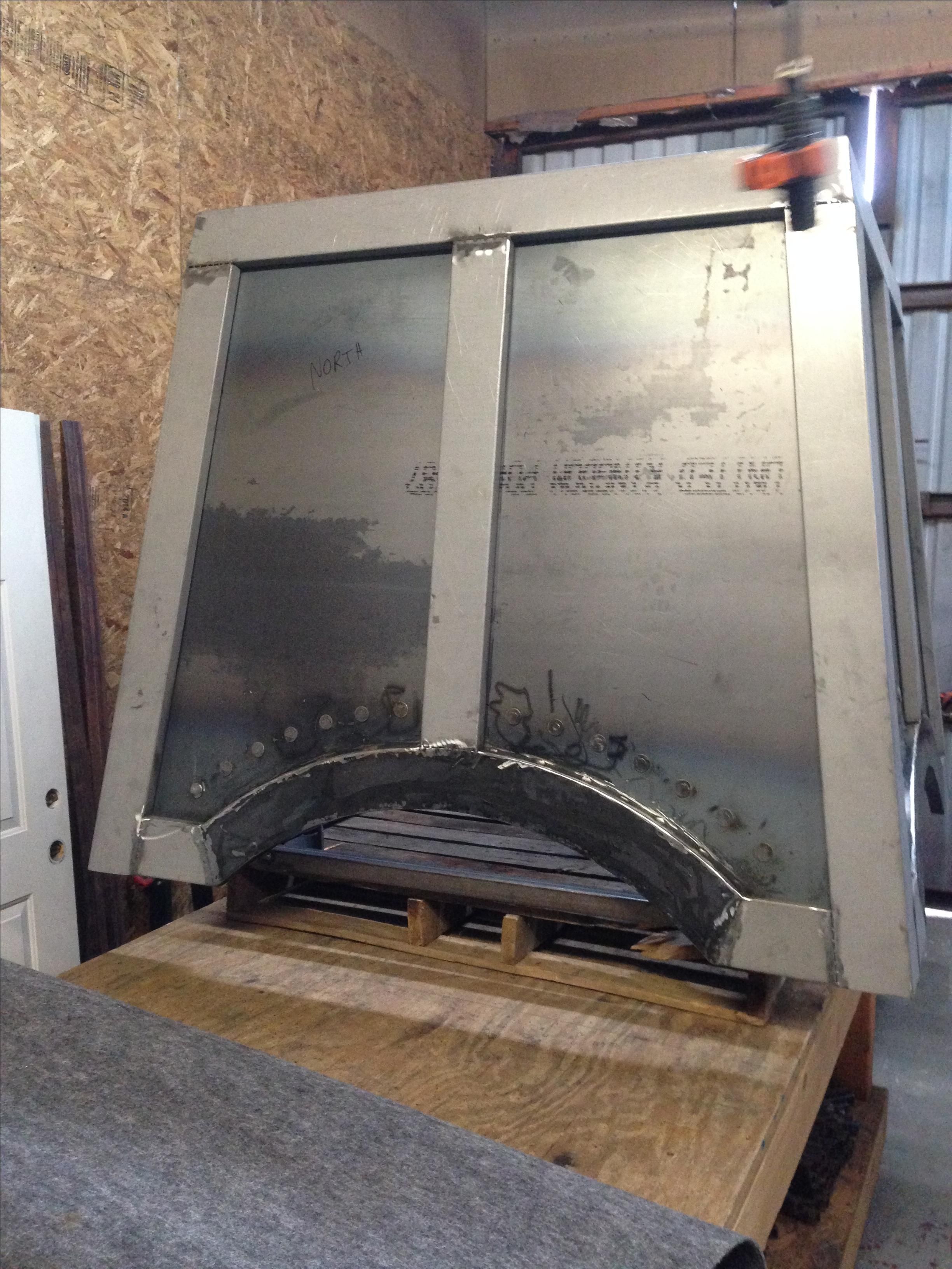 Custom Made Large Steel Chimney Cap by Sawyer and Sons Fabrication