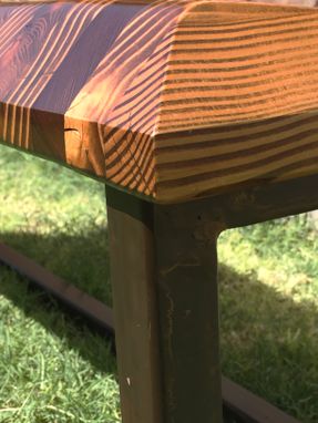 Custom Made Modern Sculpted Bench