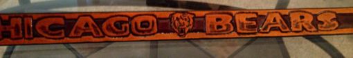Custom Made Chicago Bears Leather Belt