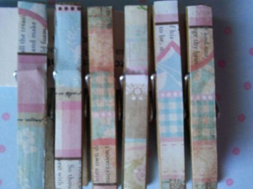 Custom Made Shabby Chic Clothespins Set