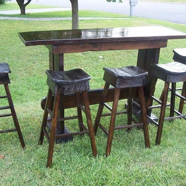 Hand Crafted Reclaimed Antique Oak Custom Bar And Stools Hand Crafted Reclaimed Antique Oak Custom Bar And Stools Made To Order From The Strong Oaks Wood Custommade Com