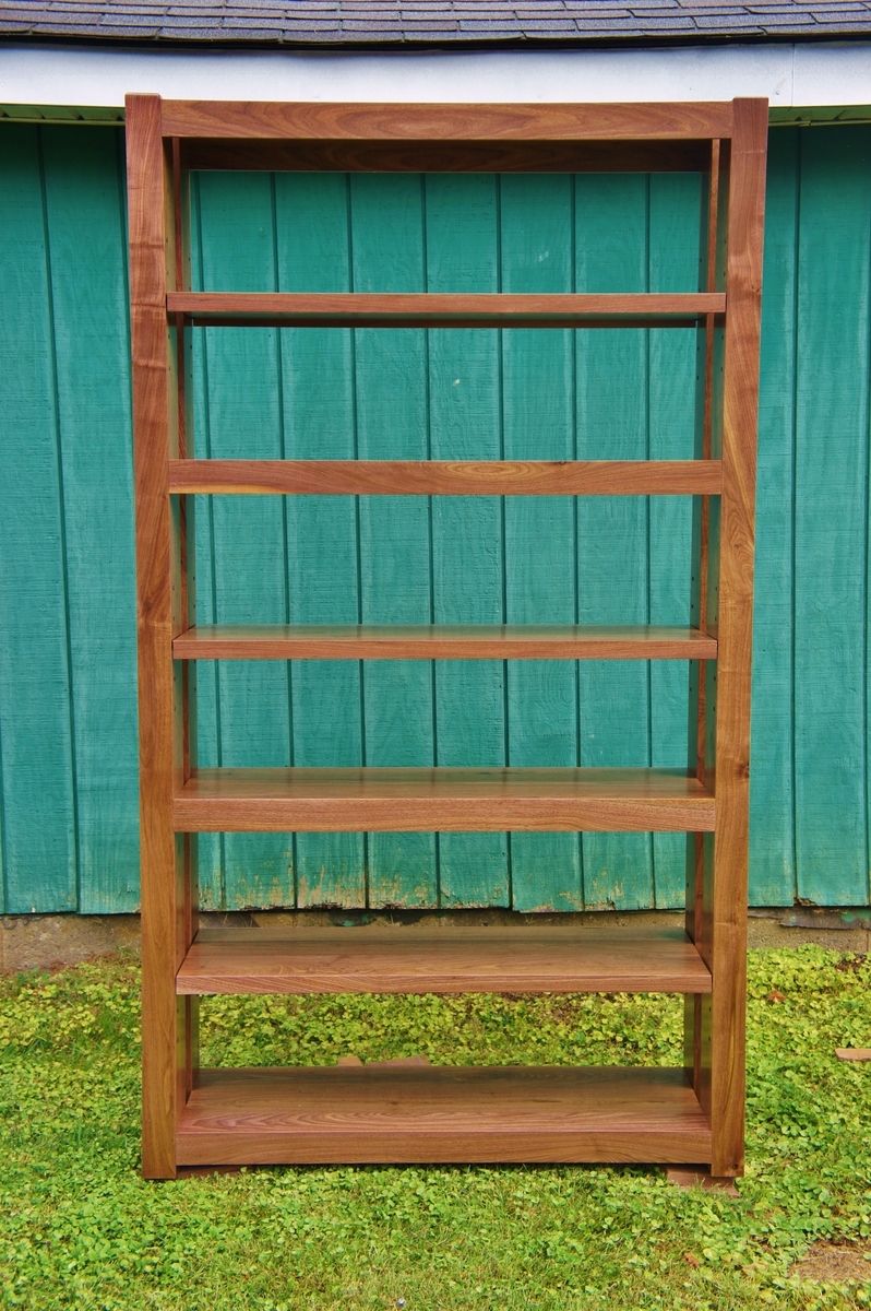 Custom Made Walnut Shelving Unit by Bucks County Craftmasters