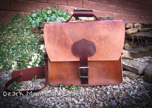Custom Made Leather Messenger Bag