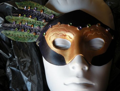 Custom Made Mardi Gras Mask With Bling