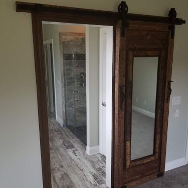 Custom Made Rustic Barn Door With Or Without The Mirror