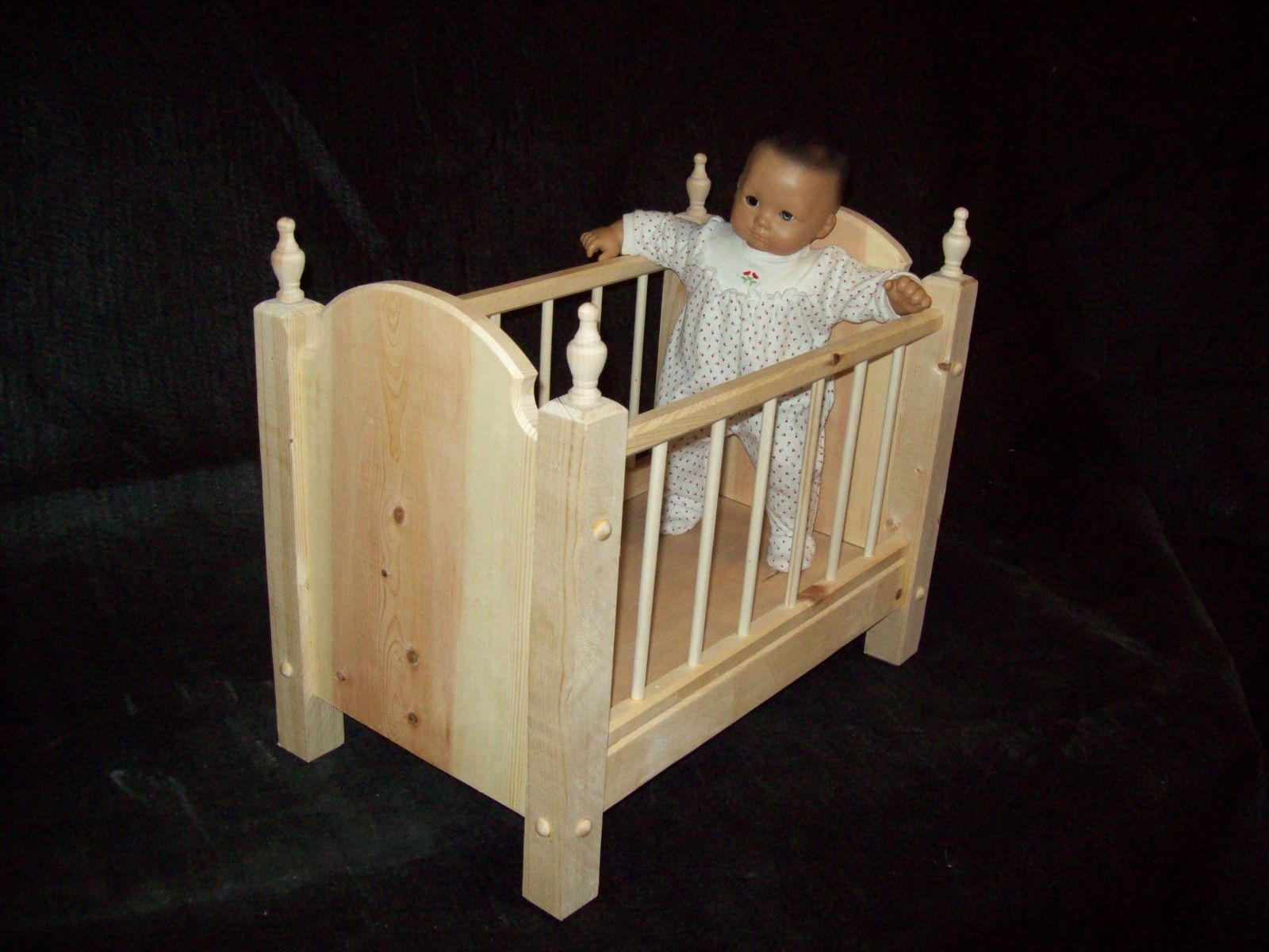 Handmade Crib For Bitty Baby Or Any 15 Doll By Pine Grove