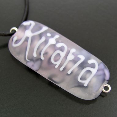 Custom Made Custom Personalized Name Beads Lampwork Glass Beads And Jewelry