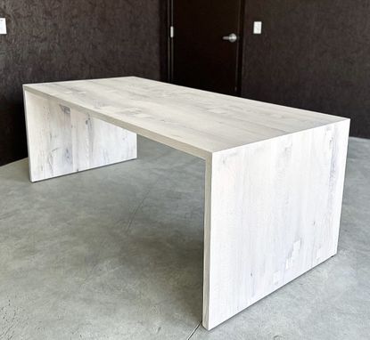 Custom Made Modern Dining Table | Oak Dining Table | Waterfall Dining Table