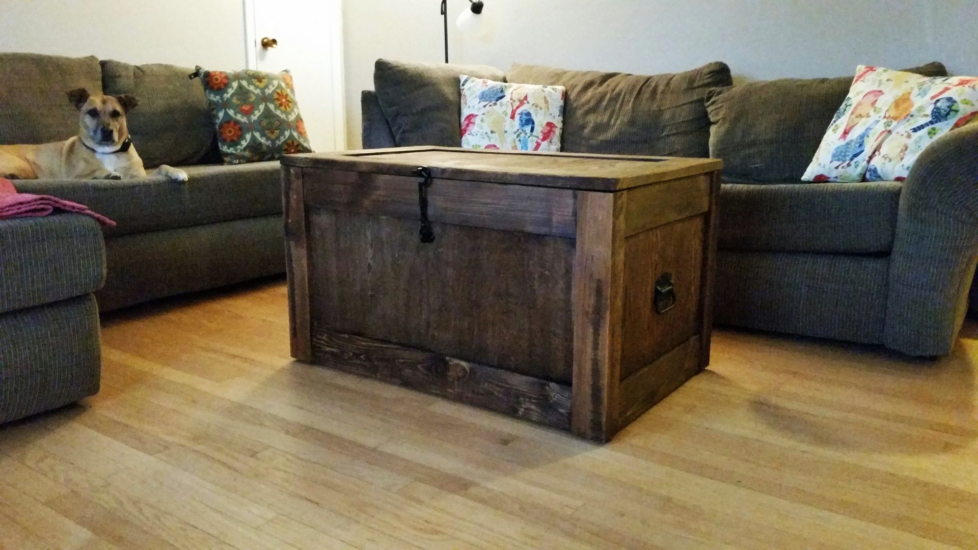  Large Antique Style Steamer Trunk, Decorative Storage Box :  Home & Kitchen