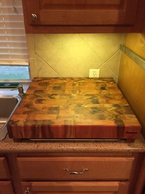 Custom Made End Grain Spalted Maple Cutting Board