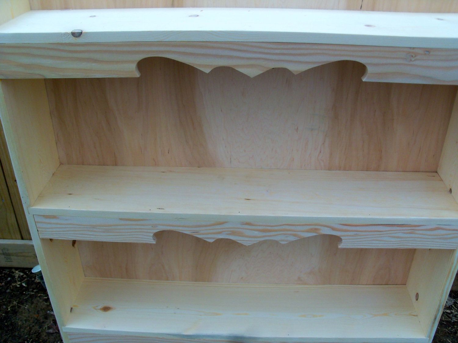 Buy Hand Made Decorative Bookcase With Dado Shelves, made to order from