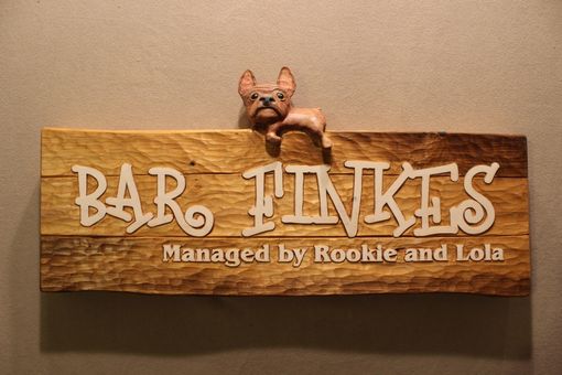 Custom Made Custom Carved Dog Signs, Puppy Signs, Cat Signs, Pet Signs