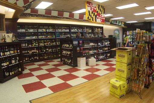 Custom Made Liquor Store Cabinetry