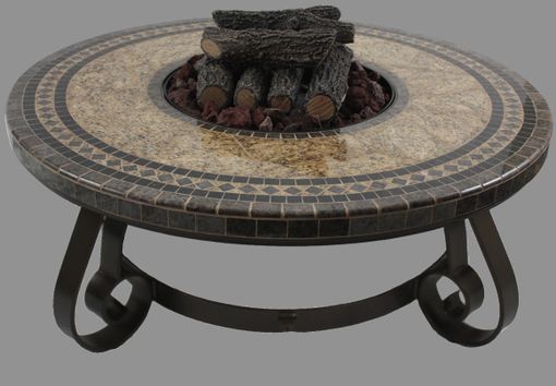 Hand Made Custom Grantite Mosaic Fire Pit By Exd Fire Pits