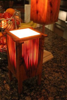 Custom Made Handmade Cedar Lamp