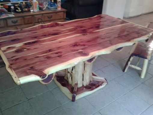 Custom Made Natural Edge Rustic Dining Table