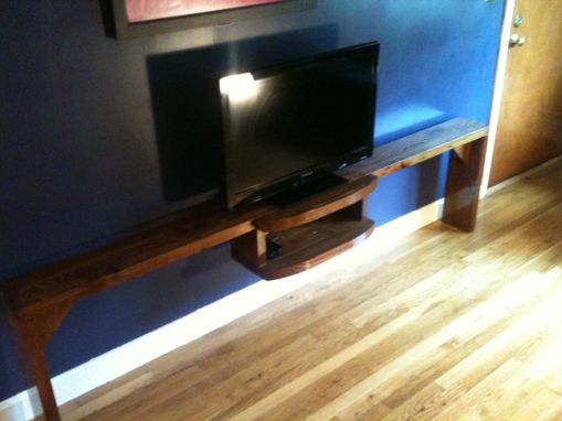 Custom Made Heart Pine Tv Stand