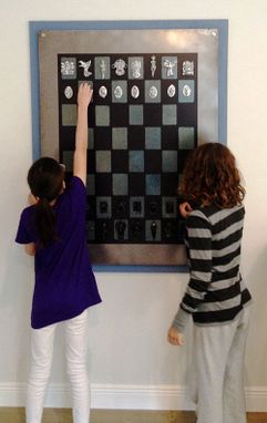 Custom Made Magnetic Chess Blue