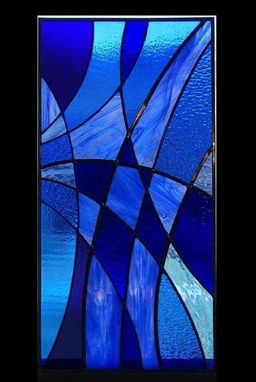 Custom Made Blue Star Abstract Window