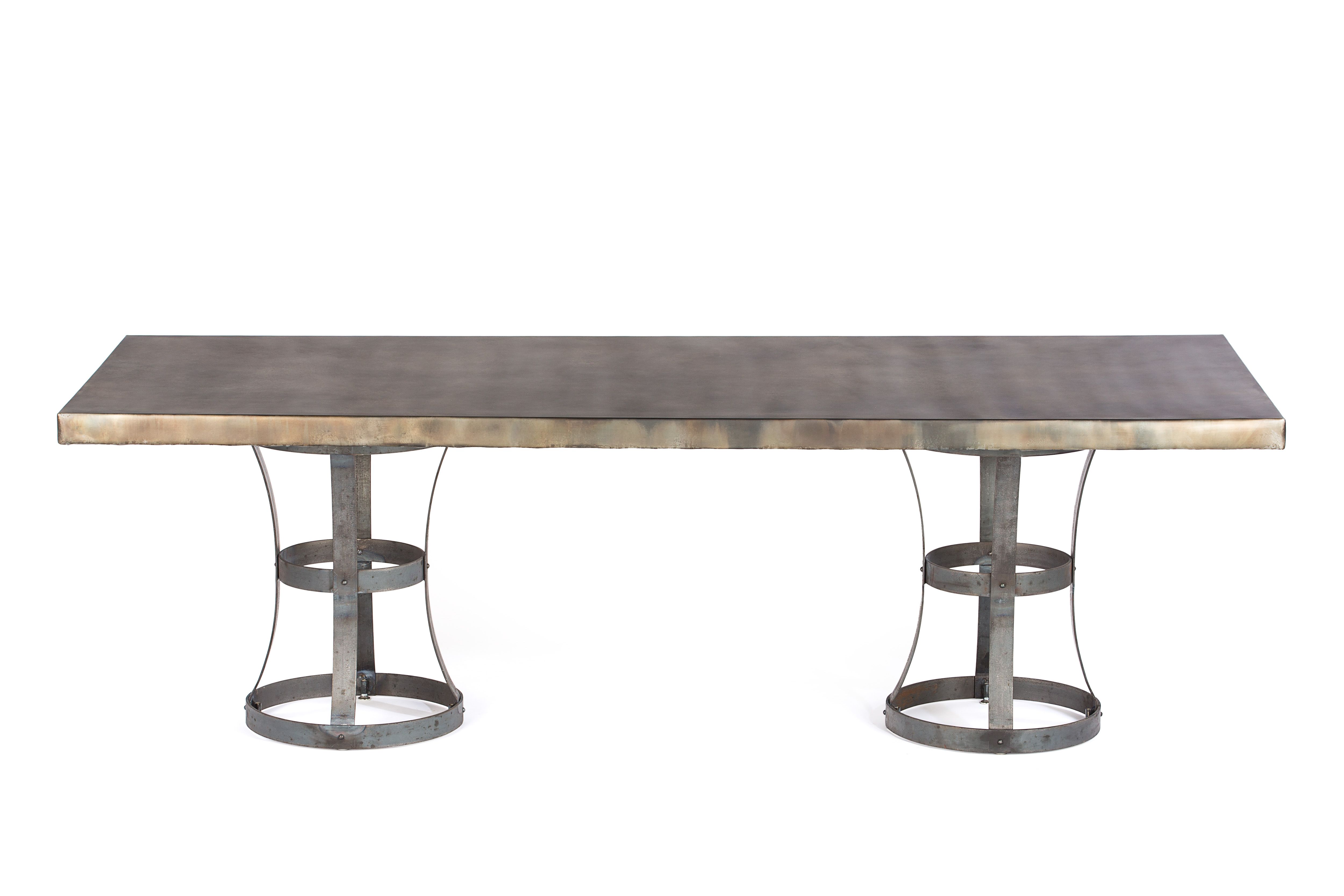 Buy Hand Made Zinc Table Zinc Dining Table Madera Zinc Dining Table