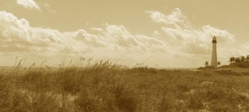 Custom Made Photo Of Light House Changed To Sepia