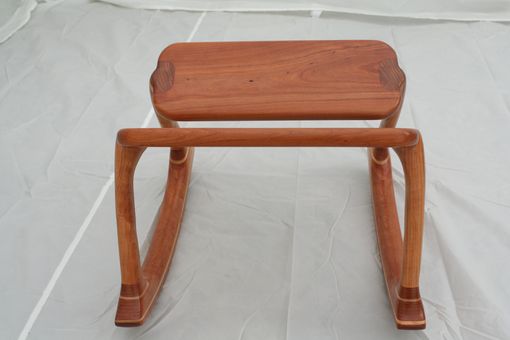 Custom Walnut Rocking Footstool - Shipping Included by Wood In Motion