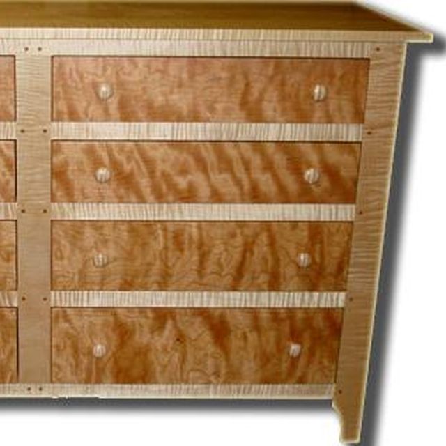 Handmade Flame Cherry And Tiger Maple Dresser By Delnero Furniture Handmade Flame Cherry And Tiger Maple Dresser By Delnero Furniture Custommade