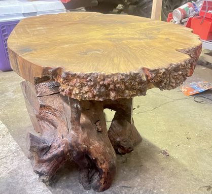 Custom Made Spalted Maple Burl Coffee Table