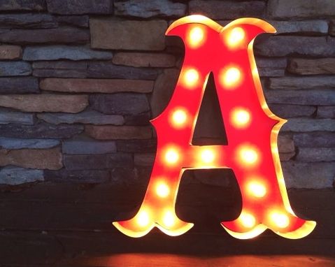 Custom Made Vintage Marquee Letters - Circus Style