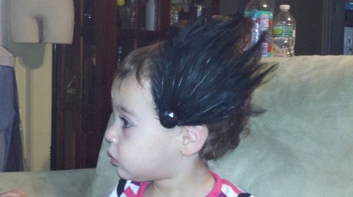 Custom Made Sale Child's Black Feather Hair Fascinator, Ready To Ship