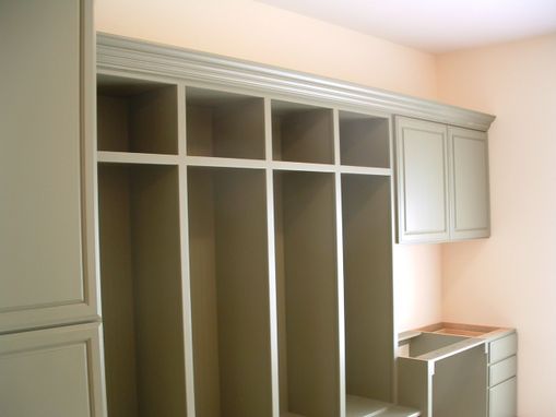 Custom Made Cubby/Laundry Room Cabinet