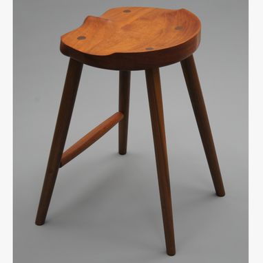 Custom Made Saddle Seat Bar Stool (Counter Height)