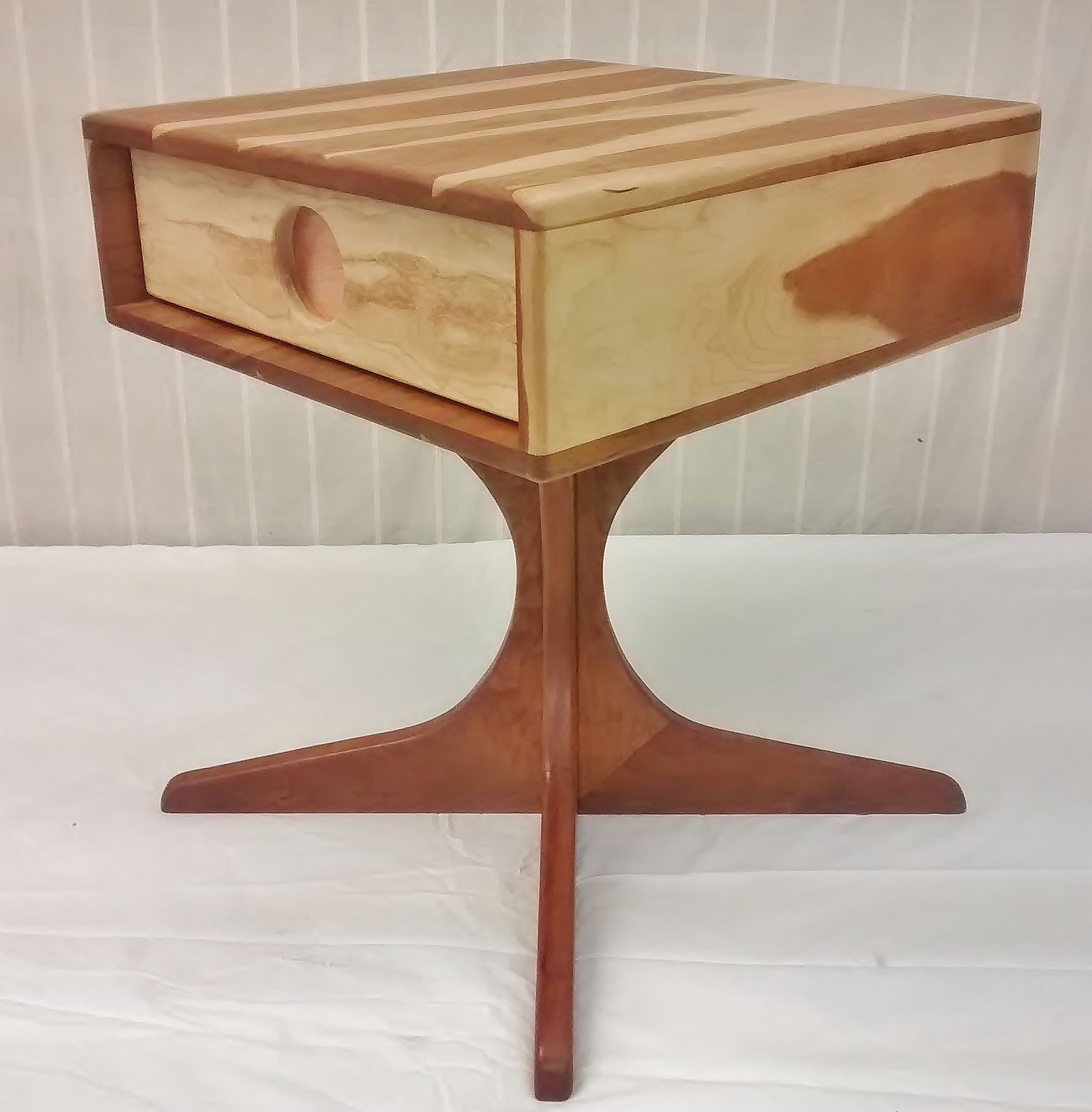Hand Crafted Retro Modern "Metropole" End Tables by Graham Coulson