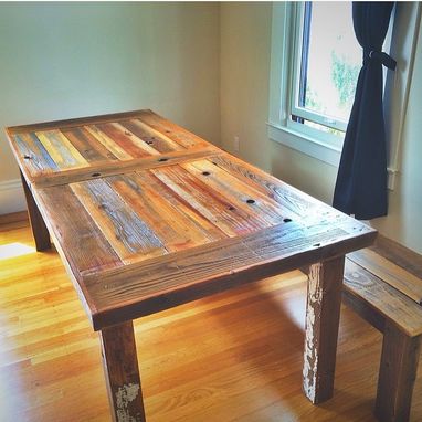 Custom Made Reclaimed Wood Vineyard Farm Table - 60