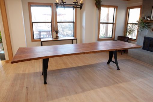 Custom Made Live Edge Walnut Dining Table